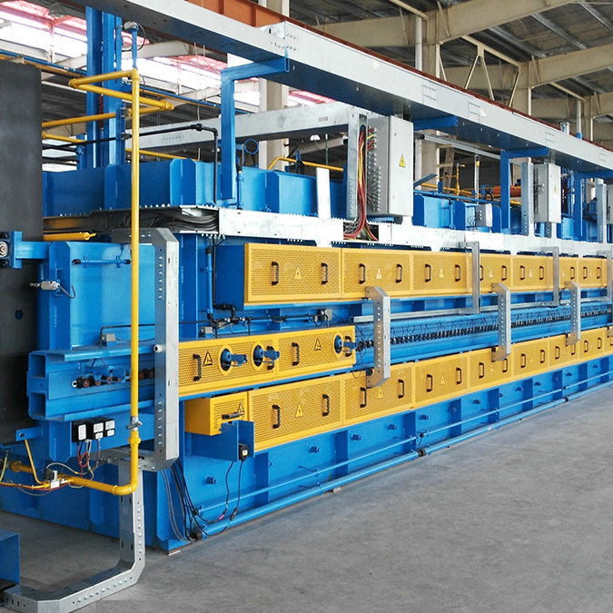 YAJIE Energy Saving Roller Hearth Furnace Heat Treatment Line